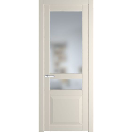 Межкомнатная дверь эмаль Profil Doors 1.5.4PD кремовая магнолия остеклённая