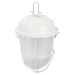 Светильник ЭРА НСП 02-100-003 с решеткой Желудь сталь стекло IP54 E27 max 100Вт 172х262х275 белый