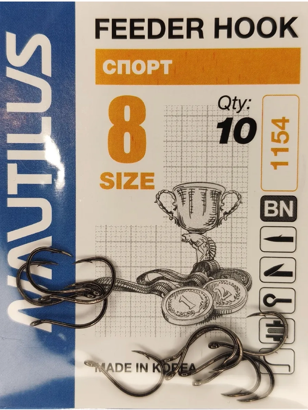 Крючок Feeder Спорт PF-1154BN