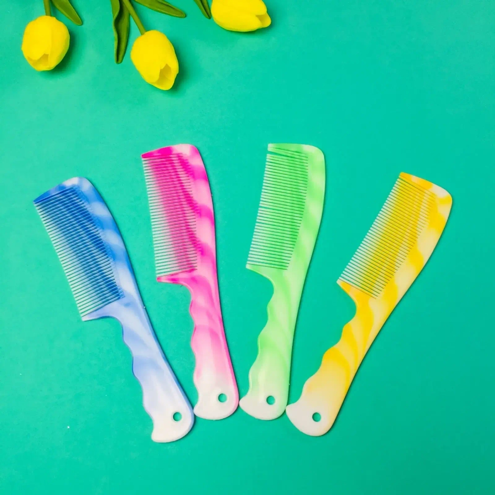 Расческа классическая с ручкой «Необходимая», микс 4 цвета, 4,5*20,5см