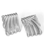 Серьги Слой, Серебряные