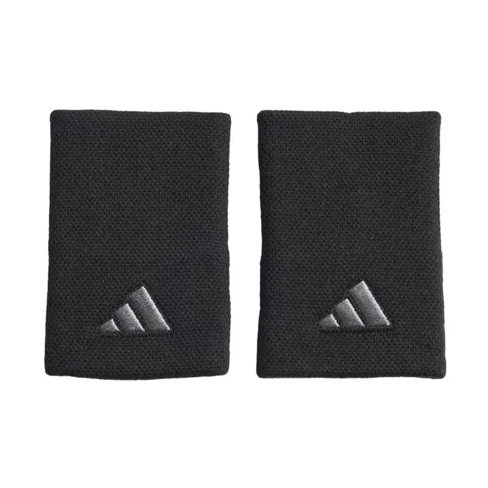 Напульсник теннисный Adidas Long Wristband (OSFM) 2P - black/iron metallic