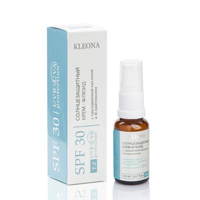 7.2 Солнцезащитный крем-флюид для лица Kleona SPF 30 20 мл