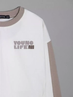 Лонгслив для девочки оверсайз