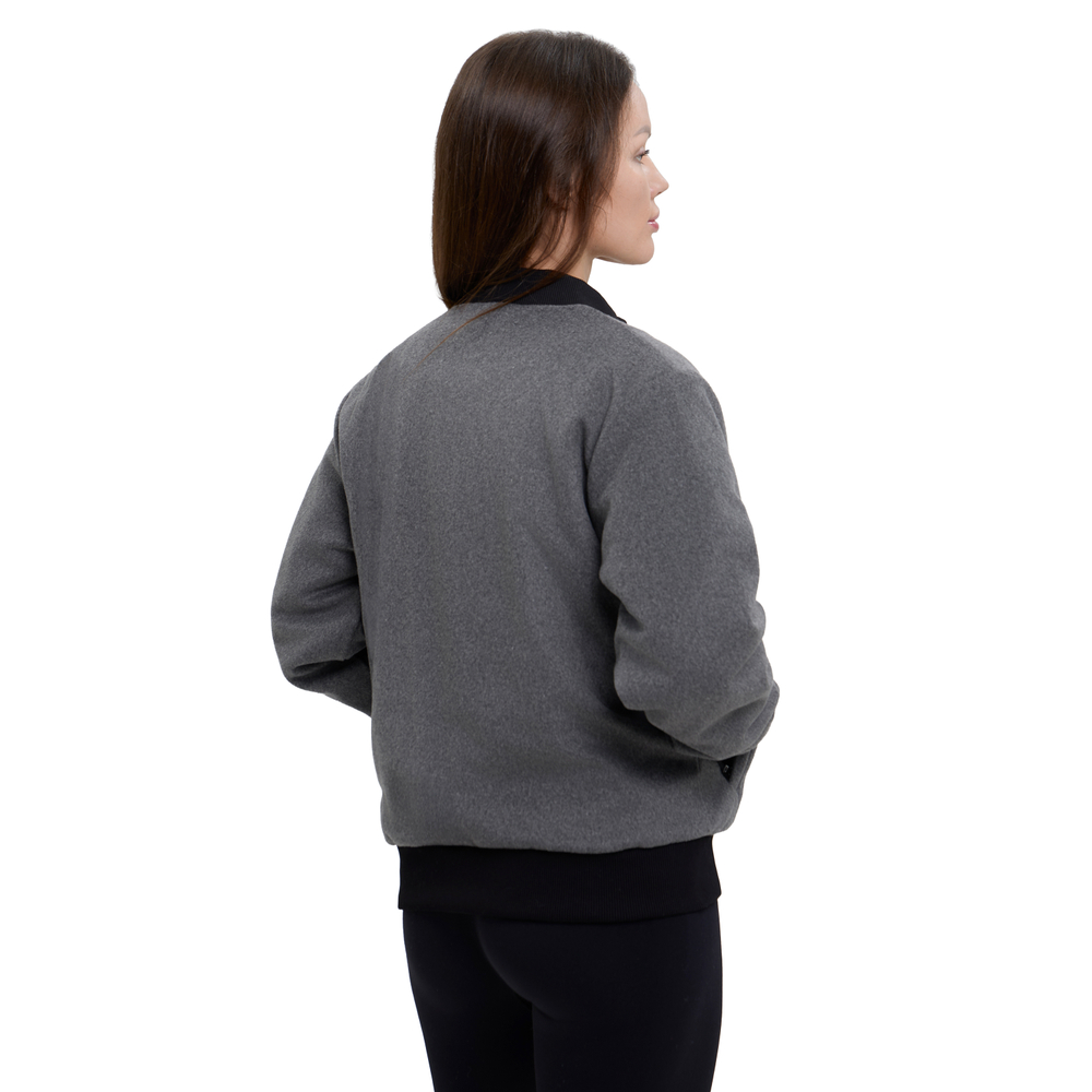 Бомбер Clan 13 Wool, серый