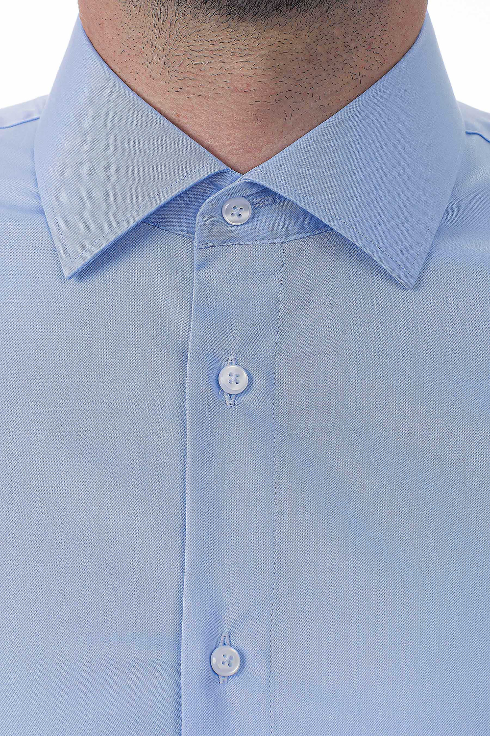 Сорочка мужская VESTER длинный рукав, цвет голубой, бамбук 515182 08