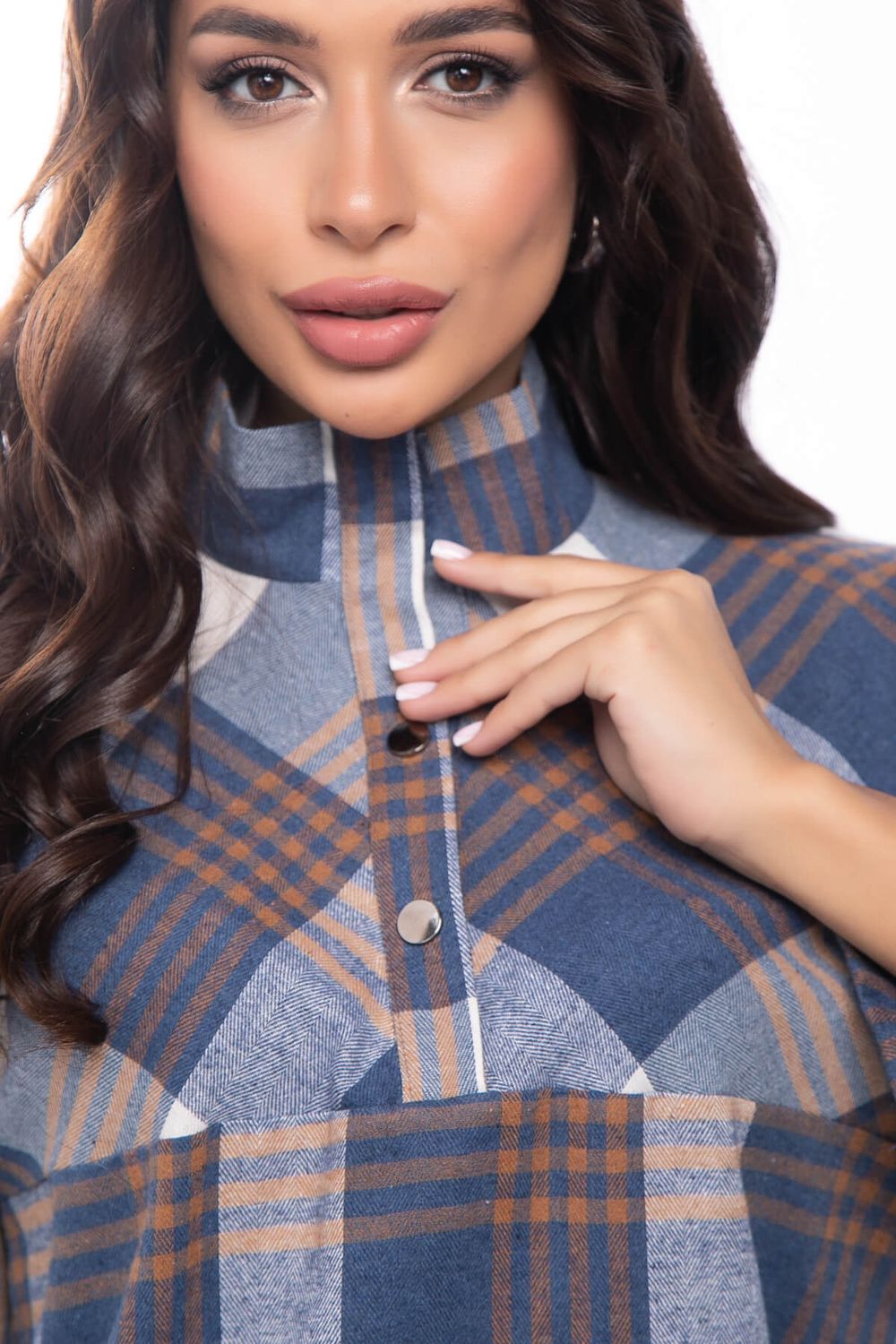 Рубашка "Капитолина" (джинс) Б7518 LT Collection (Акция)