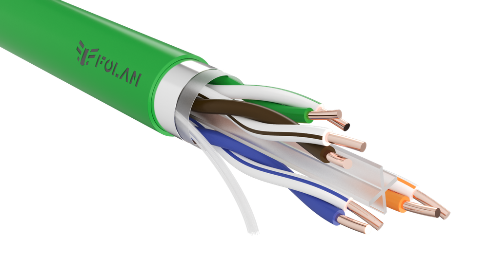 FOLAN F/UTP Cat 6 PVC нг(А)-LSLTx 4х2х0,57