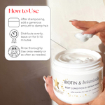 HAIRtamin, Biotin & Botanicals, маска для глубокого кондиционирования и восстановления, 236 мл (8 жидк. Унций)