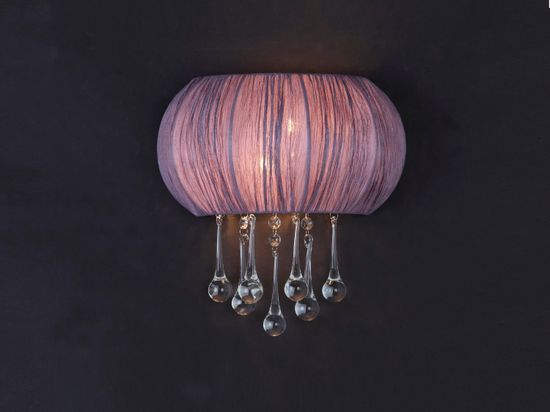 SL350.091.02 Бра ST-Luce Хром/Фиолетовый E14 2*40W PREFERITA