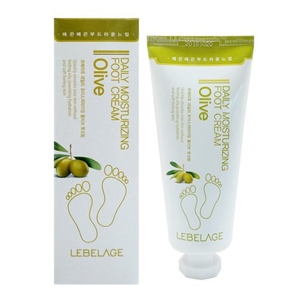 Крем для ног смягчающий Масло Оливы LEBELAGE Daily Moisturizing Olive Foot Cream, 100 мл.