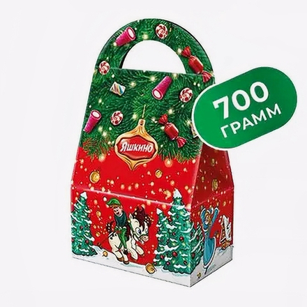 Набор сладостей новогодний ЯШКИНО Сумочка (Кор) 700г