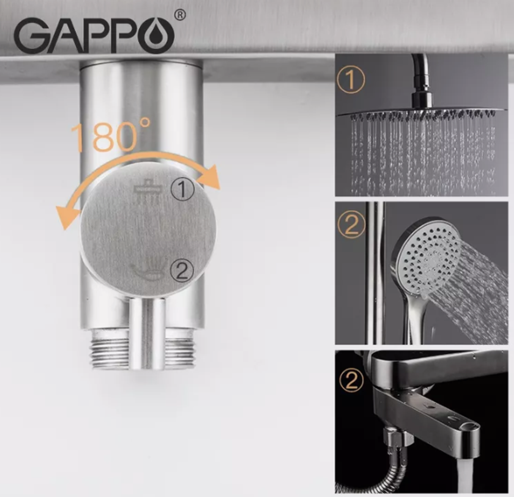 Душевая стойка со смесителем Gappo G2499-30