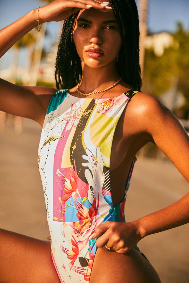 Слитный купальник Domenica Gleam