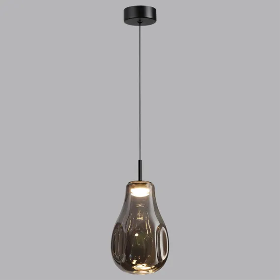 5098/4LC PENDANT ODL25 423 черный/дымчатый/металл/стекло Подвес LED 4W 4000K 388Лм NAVE
