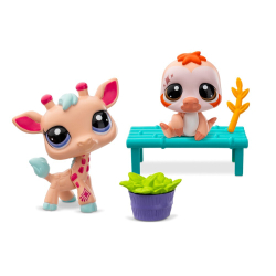Littlest Pet Shop - Жираф и ленивец 2-PAK Два животных + аксессуары LPS00620