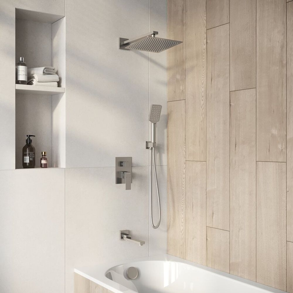 Душевая система скрытого монтажа Grossman Style 501.K35.05.120 брашированный никель,1 место