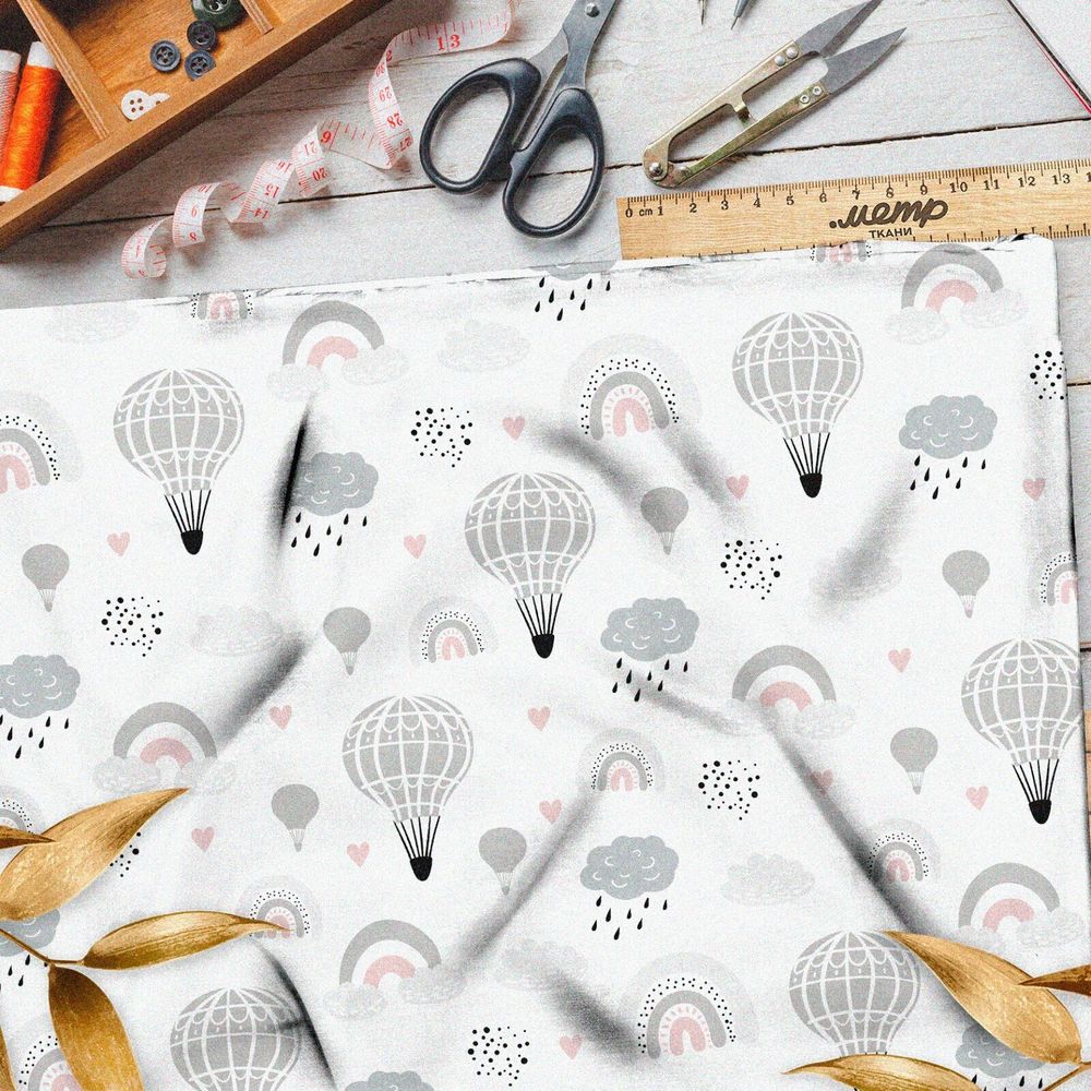 Ткань интерлок парашютики