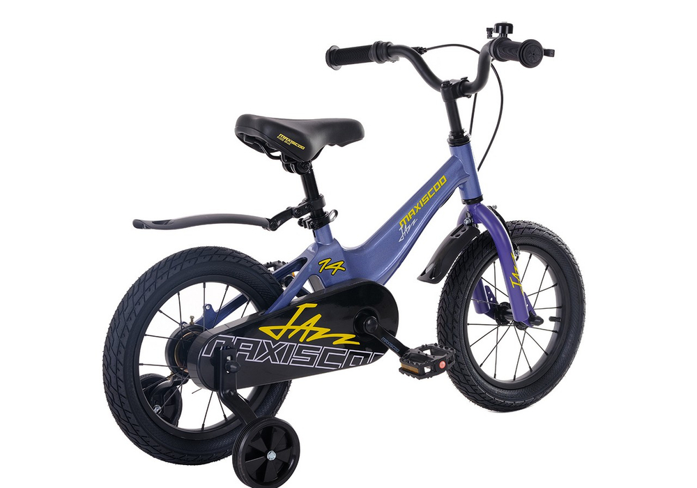 Велосипед 14'' Maxiscoo JAZZ Стандарт Плюс Синий карбон (2024)