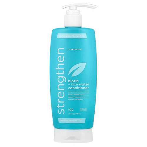 artnaturals, кондиционер для укрепления волос с биотином и рисовой водой, для мужчин и женщин, этап 02, 473 мл (16 жидк. унций)