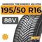 Hankook Tire Kinergy 4S2 H750 195/50 R16 88V XL