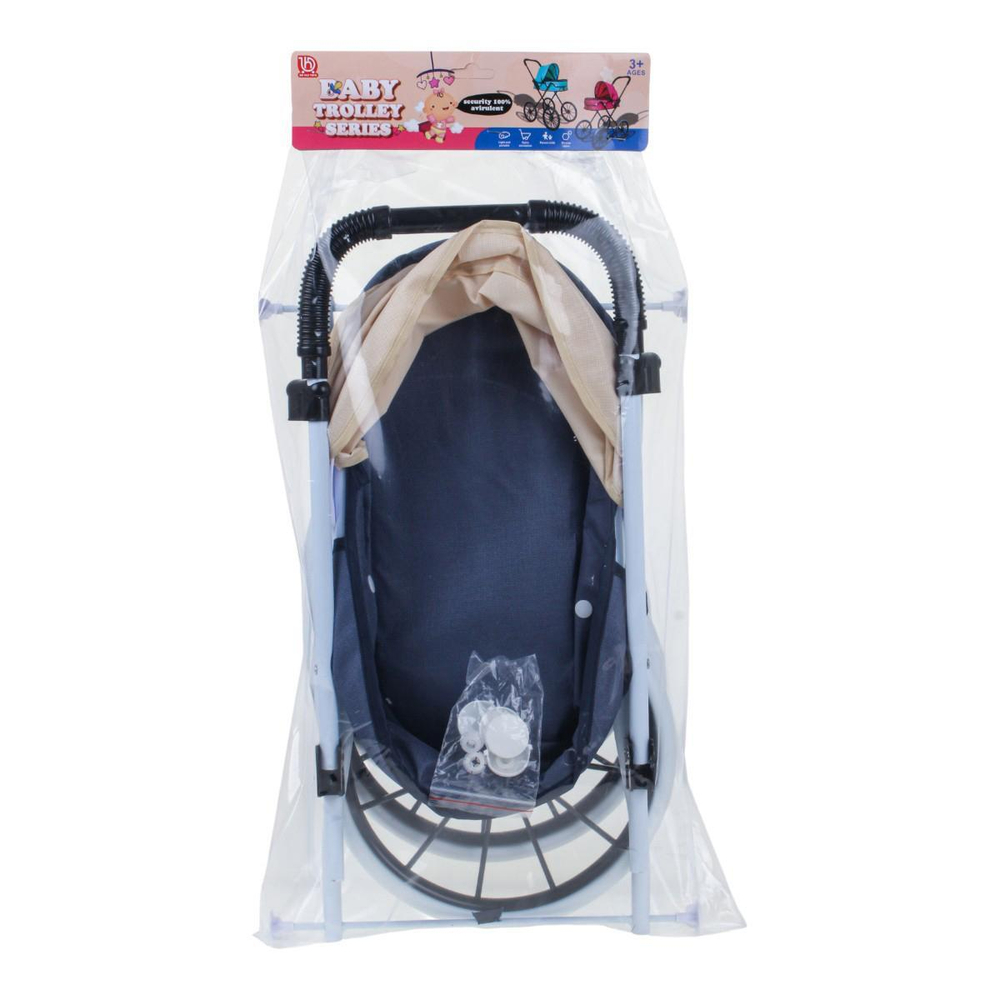 Коляска для кукол лежачая 33*57*65 см. пакет LM918-12