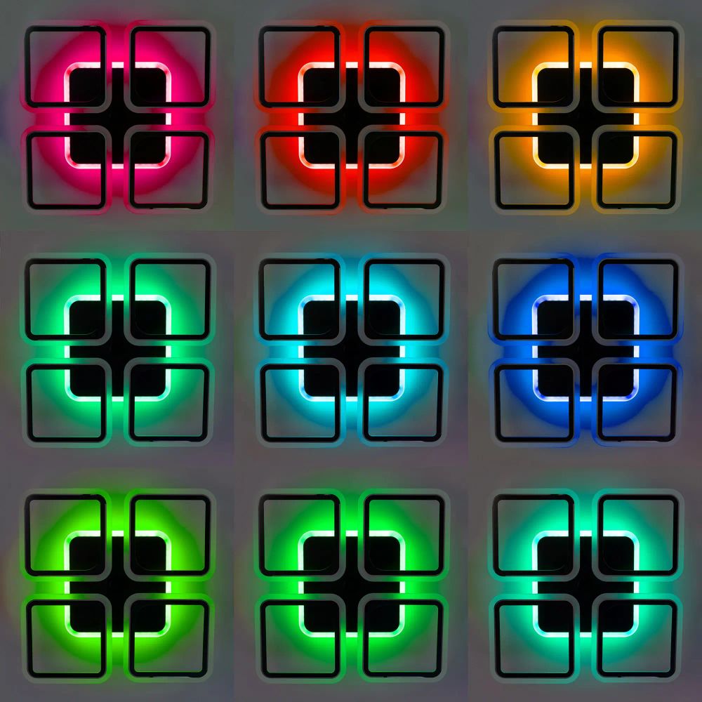 Citilux Марсель Смарт CL232A145E RGB Умная люстра Чёрная