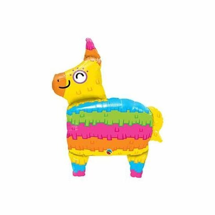 Шар фигура "Пиньята Осел радужный", 86 см
