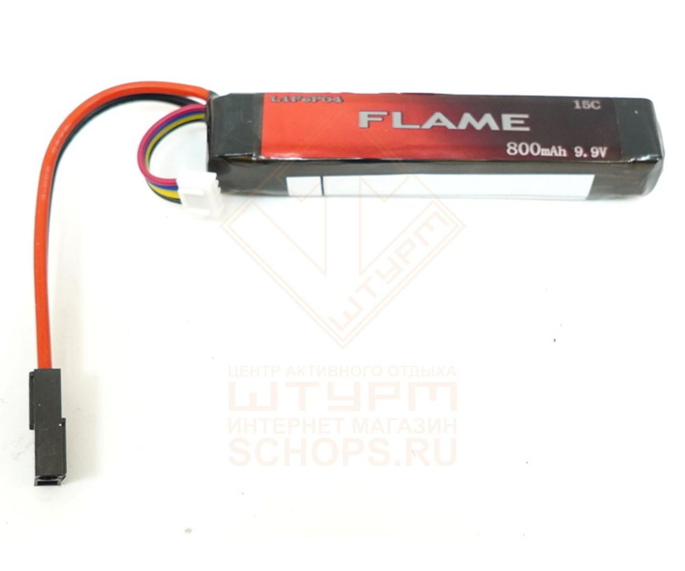 Аккумулятор Flame LiFePo4 9.9 V 800 mAh 15C АК-тип