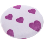 Пуховка для нанесения косметических средств «Beauty - Love», микс 3-4 цвета, d-7,8см