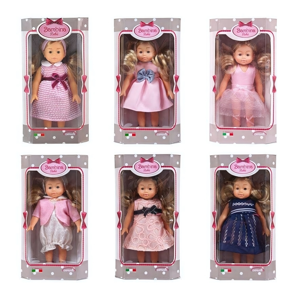 Кукла Bambina Bebe классич., 20 см, 6 видов в ассортименте , коробка (DIMIAN)