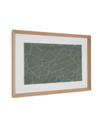 Durkan Абстрактная картина на переработанной бумаге зеленая 100 x 70 см