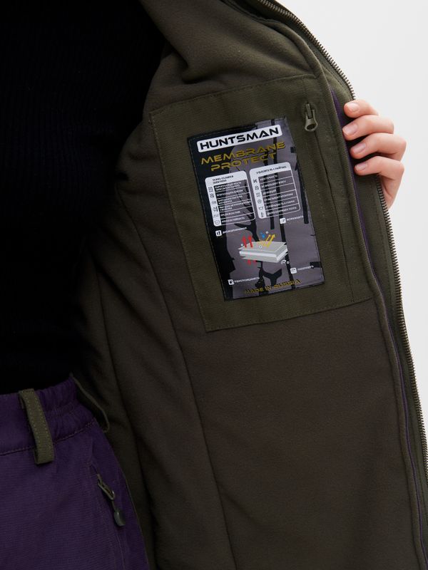 Костюм демисезонный женский Селенга ткань Исландия цвет Хаки/Фиолетовый