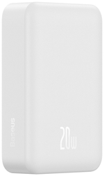 Внешний аккумулятор Baseus Magnetic Mini C+Qi 20W (MagSafe) PPCX150002 20000 мАч белый