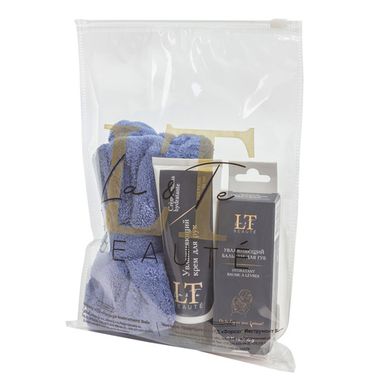 Набор (Увлажняющий бальзам для губ,10г LT-1756,Увлажняющий крем для рук,75мл LT-1794,Повязка на голову-бант (синий),пакет 200*250) La and Te beaute LT-36