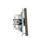 ARTGALLERY 1-клавишный ПЕРЕКЛЮЧАТЕЛЬ, 10АХ, механизм, быстрозажим. клем., МОККО