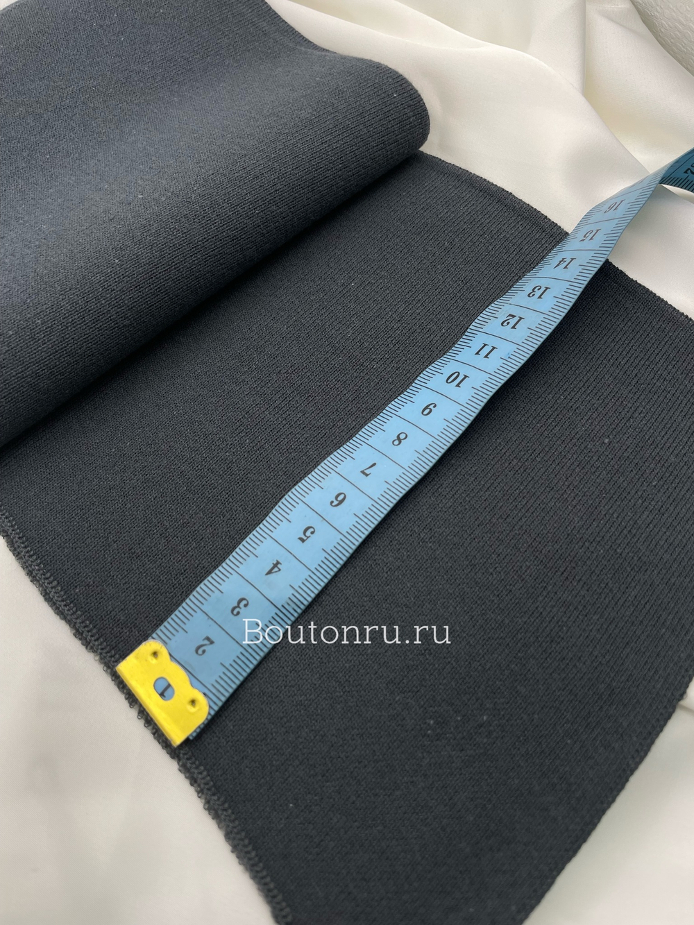 Подвяз трикотажный графит 0,9 м, ширина 15-16 см