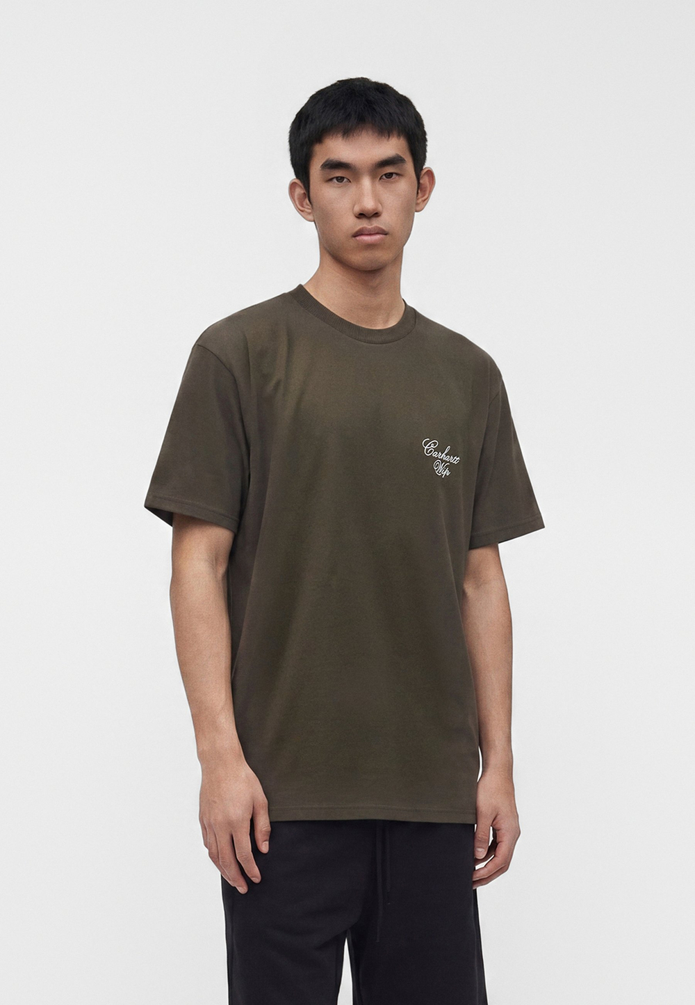 Carhartt WIP Базовая футболка - Хаки