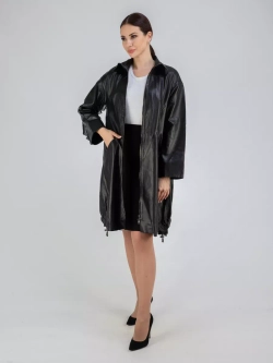 Плащ кожаный натуральный