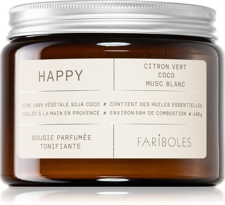 FARIBOLES Green Happy - ароматическая свеча /   400  g  / GTIN 3760059467083