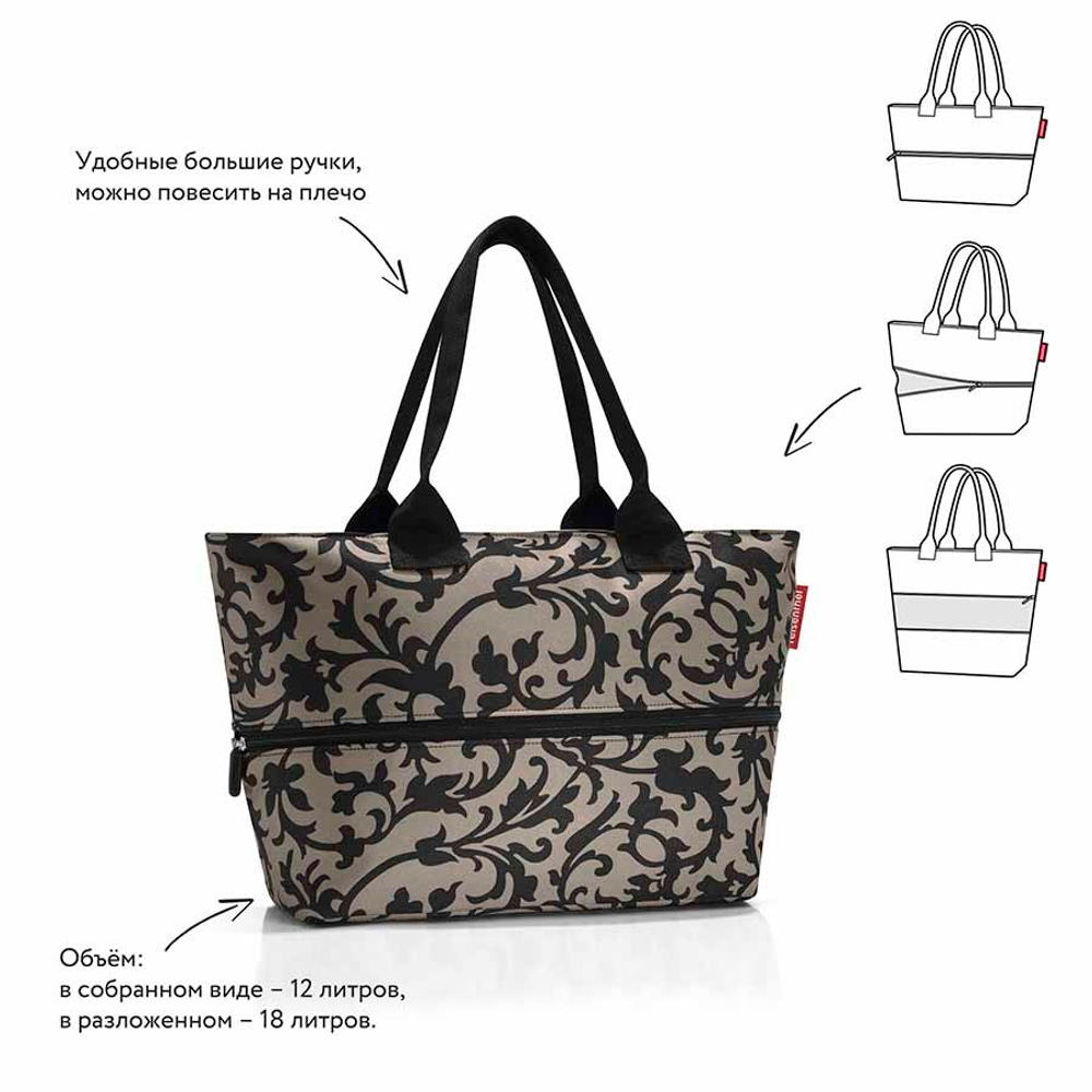 Сумка shopper e1 baroque taupe