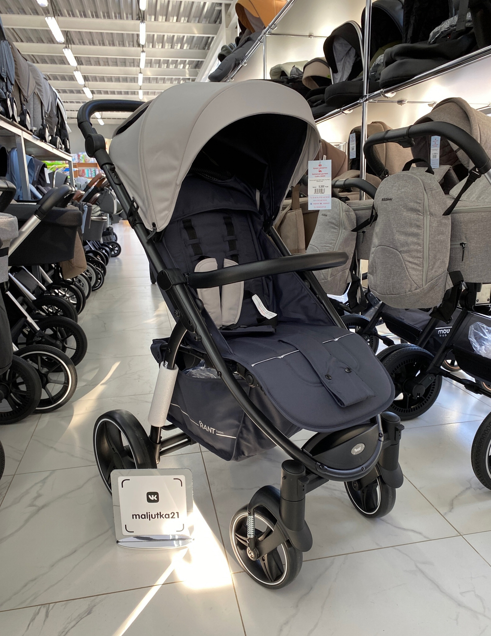 Коляска детская RANT basic "ALPINE" RA450 Grey