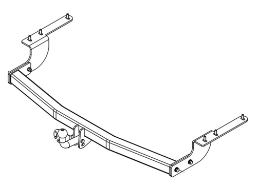 Фаркоп AvtoS для TOYOTA HIGHLANDER (2010-2014) с универсальной электрикой и сертификатом в комплекте, арт.(TY 38+electr)