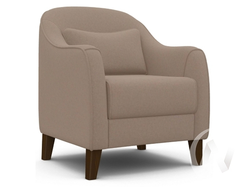 Кресло отдыха Комфорт-4 (орех лак/SENSEY LATTE)