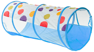 Палатка детская Тоннель Игрокат Червячок бело-голубой