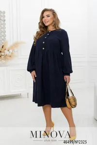 Платье 2325-темно-синий Minova