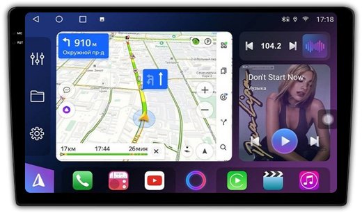 Магнитола для Toyota 200х100мм (рамка 9) - FarCar 3254M на Android 13, 2K QLED, TS10, CarPlay, 4G SIM-слот