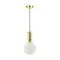 4669/1 PENDANT ODL20 471 золотой/белый Подвес E27 1*40W (тип лампы СВЕЧА ) 220V OKIA