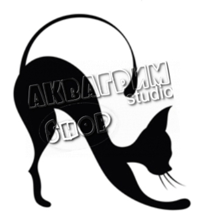 Трафарет для блеск тату "Кот №2