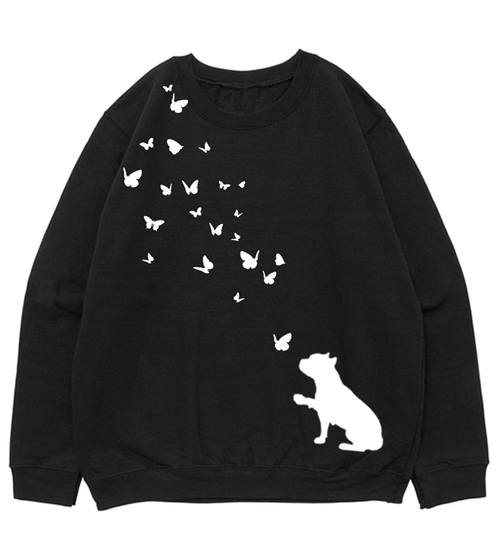 Свитшот "Стафф и бабочки"
